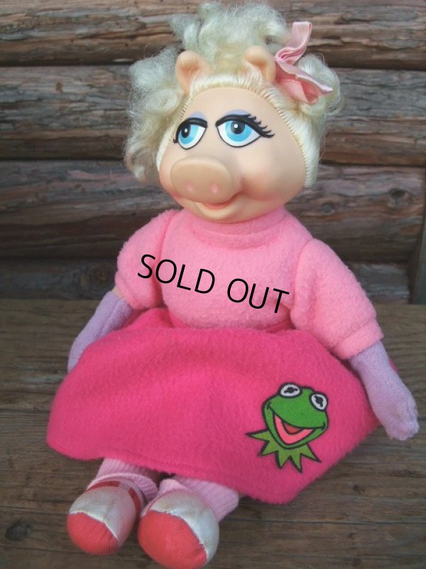 画像1: 80s Vintage Miss Piggy Plush Doll (NK-160)