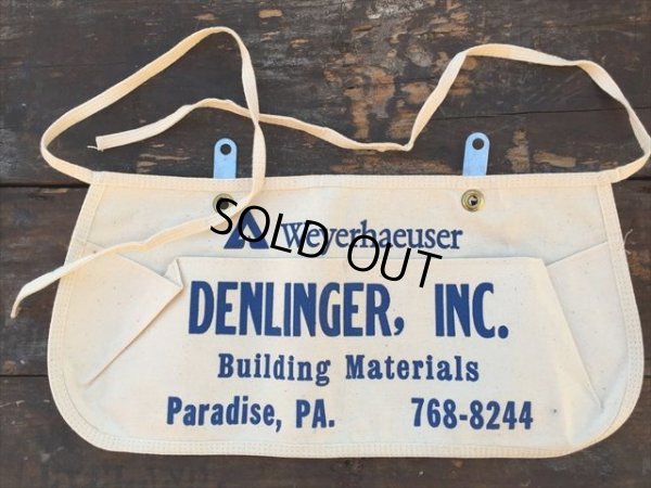 画像1: Vintage Carpenter Nail Apron / DENLINGER (PJ732)