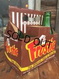 Vintage Soda 6-Pac bottles Cardboard carrying case / Frostie (MA53)