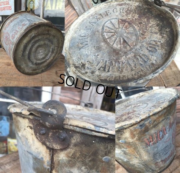 画像2: 20s Vintage Standard Oil Mica Axle Grease Can (MA300)