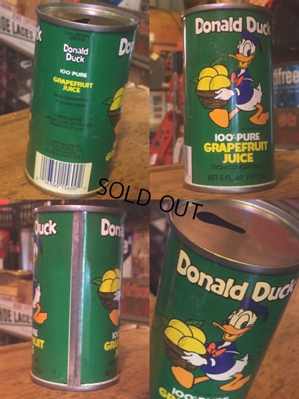 画像2: Vintage Donald Duck Grapefruit Juice Can (MA762)