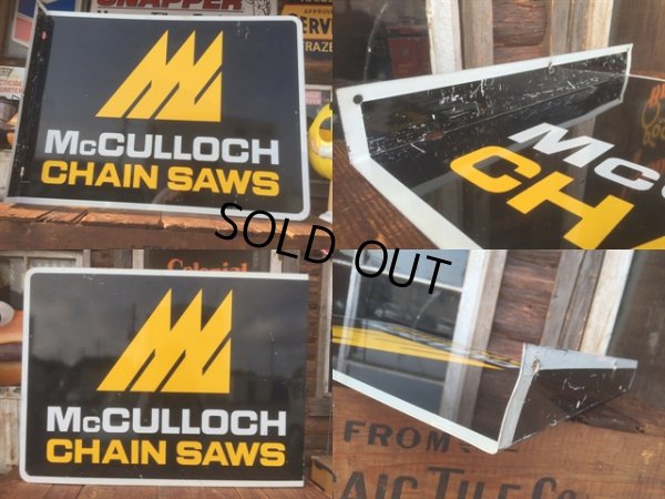 画像3: Vintage McCULLOCH Chain Saws Flange Sign (MA896) 