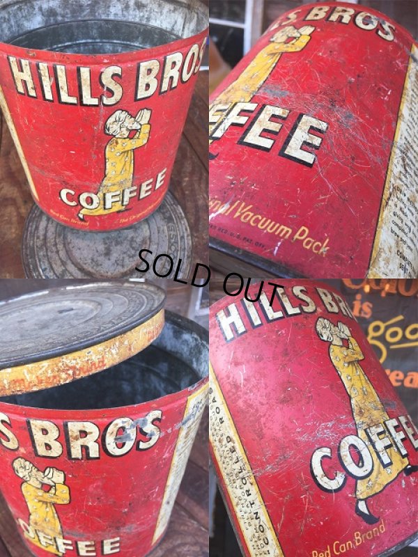 画像3: Vintage Hills Bros Coffee Can L (AL903)