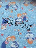 70s Vintage Flat Sheet /  Raggedy Ann＆Andy (AL919)