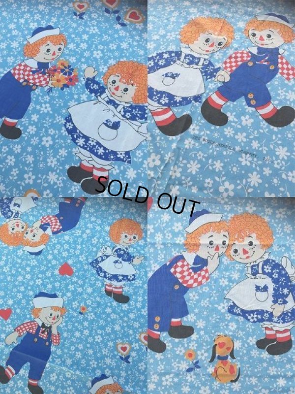 画像3: 70s Vintage Flat Sheet /  Raggedy Ann＆Andy (AL919)