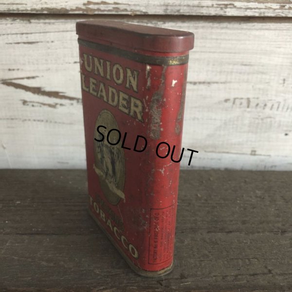 画像2: Vintage UNION LEADER Tabacco Pocket Tin Can (J340)    