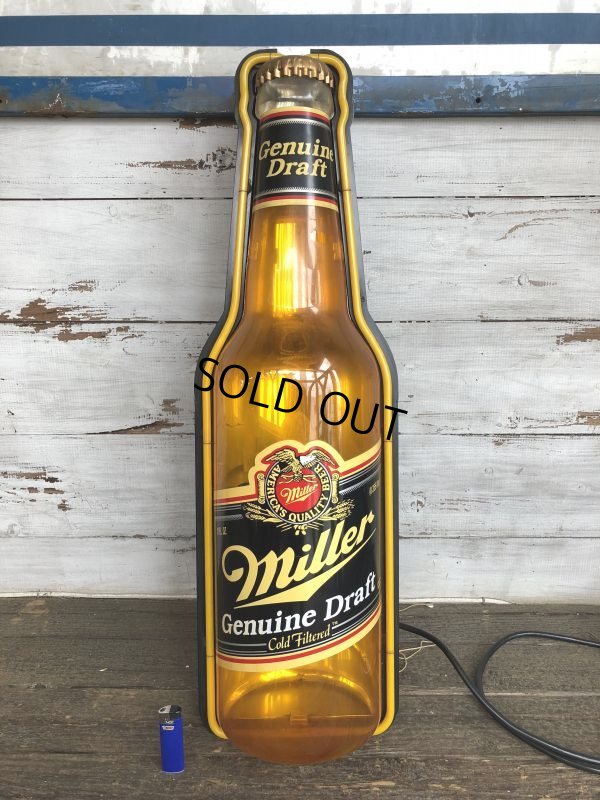 画像2: 80s Miller Beer Genuine Draft Cold Filtered Neon Sign (J361)