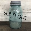 30s Vintage Glass Ball Mason Jar 17.5cm (S988)