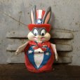 画像2: 70s Vintage Bugs Bunny Finger Puppet Uncle Sam (T542) (2)