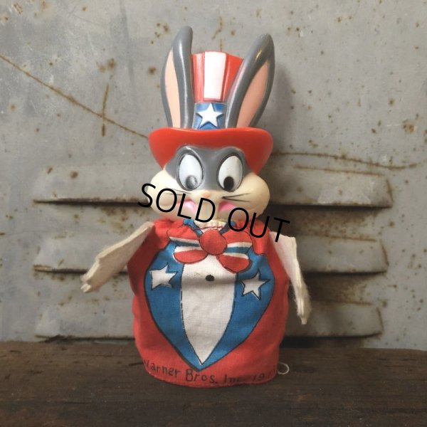 画像2: 70s Vintage Bugs Bunny Finger Puppet Uncle Sam (T542)