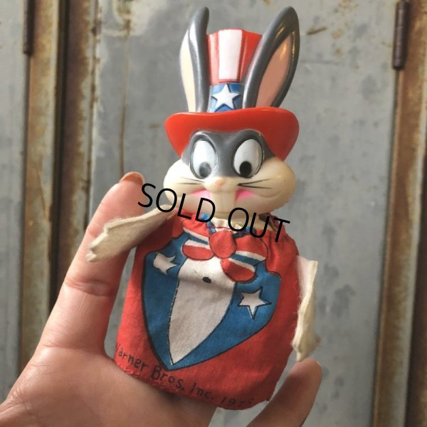 画像1: 70s Vintage Bugs Bunny Finger Puppet Uncle Sam (T542)