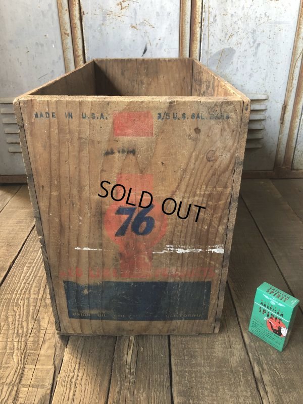 画像1: Vintage 76 Union Oil Woode Crate Box (AL308)