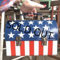 Vintage Groovy American Old Glory Stars and Stripes Lunch Box (T907) 　