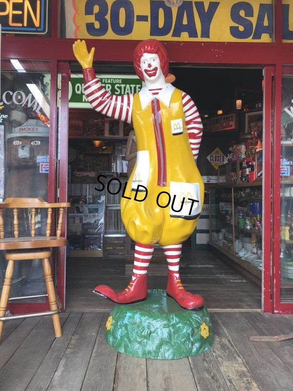 画像1: Vintage Ronald McDonald Store Display Life Size Statue