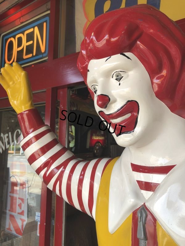 画像4: Vintage Ronald McDonald Store Display Life Size Statue