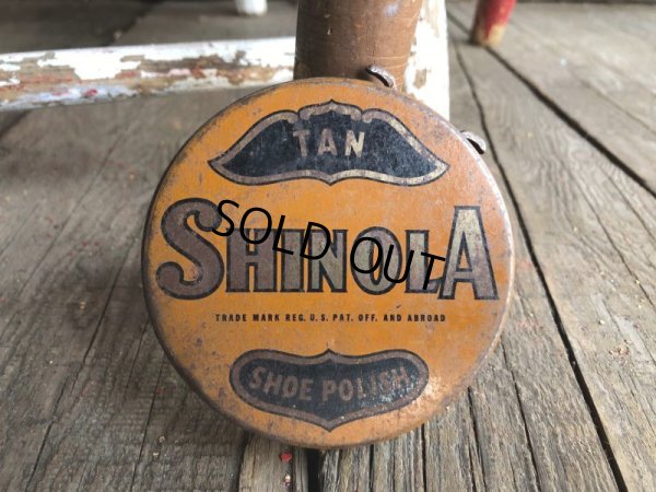 画像1: Vintage U.S.A  Advertising Tin Can SHINOLA (B139)