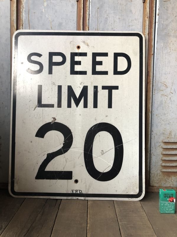 画像1: Vintage Road Sign SPEED LIMIT 20 (B289) 