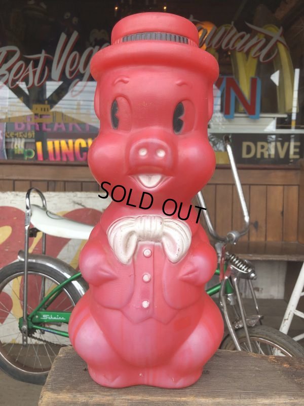 画像1: Vintage Piggy Bank Big Red (S825)