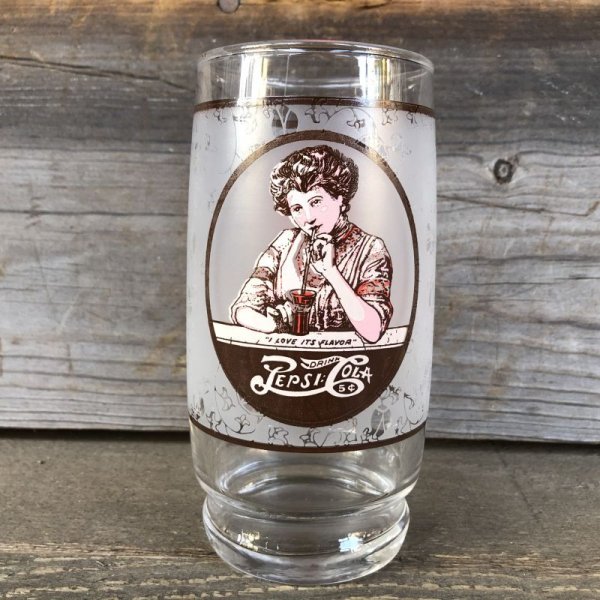 画像1: Vintage Pepsi Cola Victorian Glass (G074)