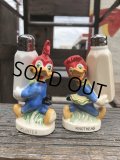 50s Vintage NAPCO Walter Lantz  Woody Woodpecker Salt & Pepper Shakers (B748)