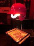 画像1: Vintage MLB Cincinnati Reds Helmet Desk Lamp Light (B860) (1)