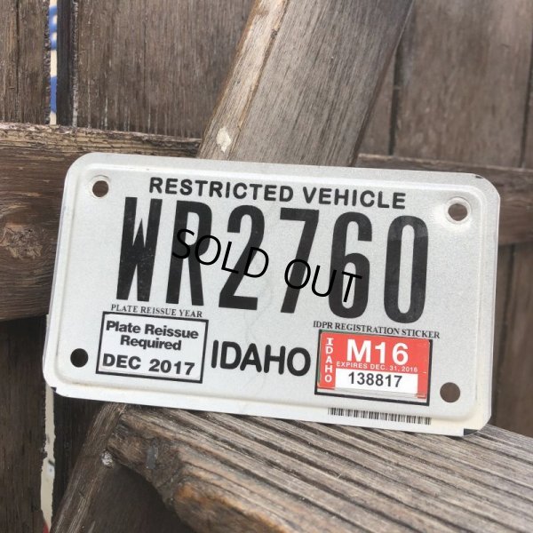 画像2: Vintage Motorcycle & Trailer License Plate WR2760 (B879) 