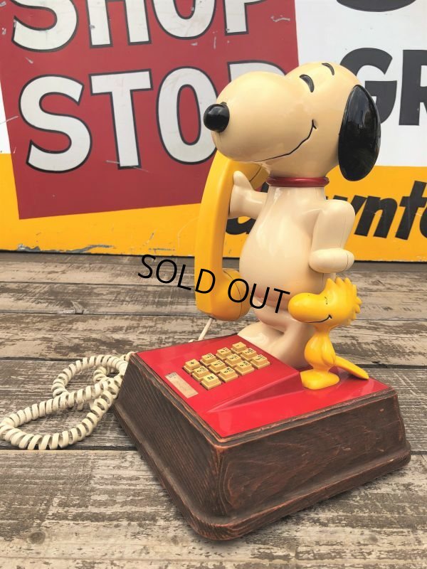 画像1: 70s Vintage Telephone Snoopy (B913)