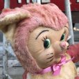 画像9: Vintage Rubber Face Doll Pink Kitty Cat (B393)