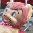 画像8: Vintage Rubber Face Doll Pink Kitty Cat (B393)