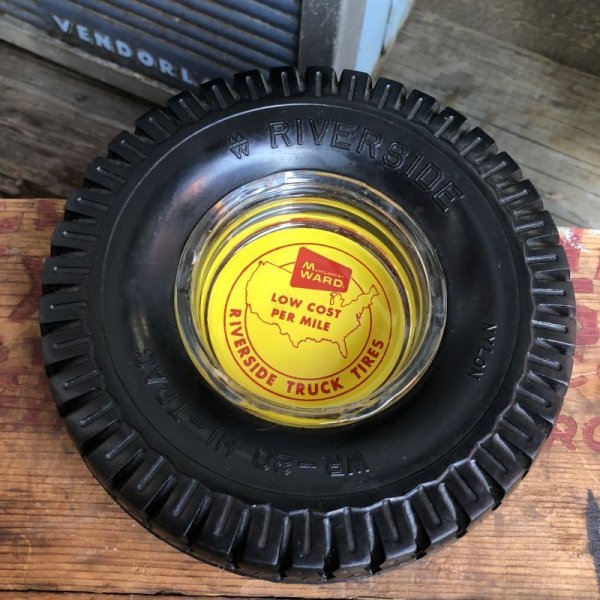 画像2: Vintage Tire Ashtray Riverside (B576)