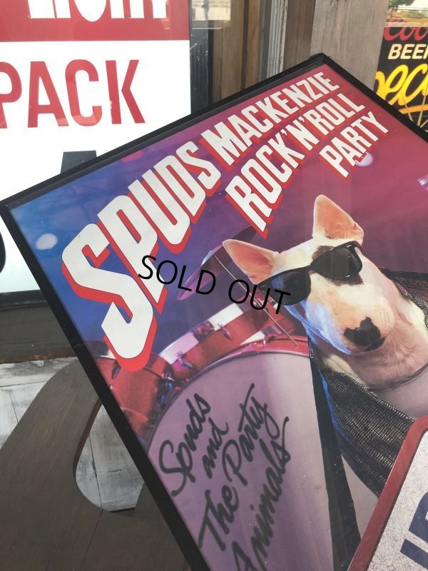 画像2: 80s Vintage Budweiser Advertising Bud Light Spuds MacKenzie Poster Store Sign (B756) 