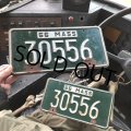 60s Vintage American License Number Plate SET (B847)