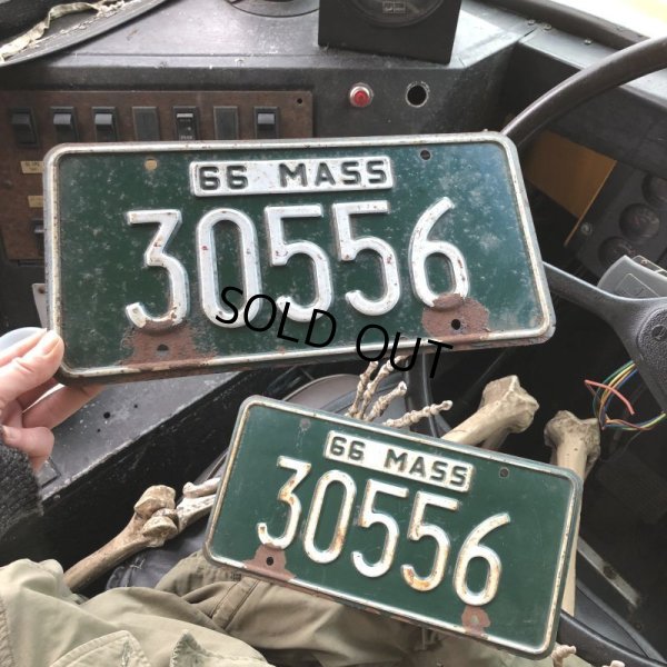 画像1: 60s Vintage American License Number Plate SET (B847)