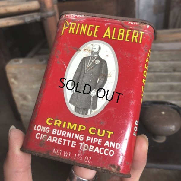 画像1: Vintage Pipe & Cigarette Smoking Tobacco Pocket Tin PRINCE ALBERT (B983)    