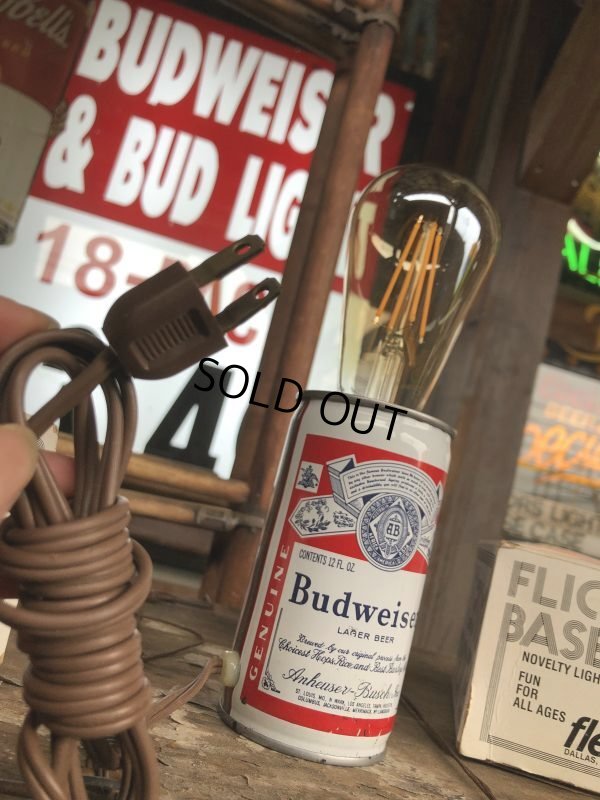 画像2: 70s Vintage Budweiser Beer Can Bar Lamp (C053)