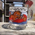 画像1: 70s Vintage ANCHOR HOCKING Glass McDonald's GARFIELD Mug Cup (C184) (1)