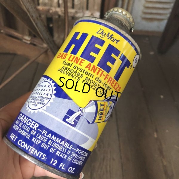 画像1: Vintage Oil Can De Mert HEET Gas Line Anti-Freeze (C239)