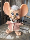 70s Vintage Mouse Coin Bank Christmas Santa Claus A (C297)