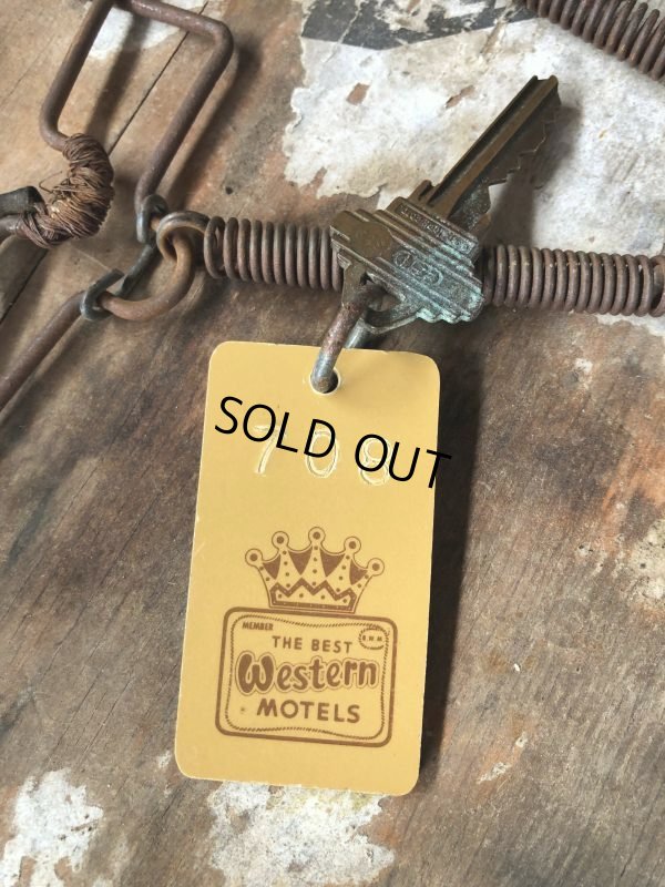 画像1: Vintage Motel Key THE BEST Western MOTELS #708 (C323)