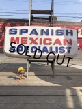 Vintage Advertising SPANISH MEXICAN SPECIALIST Store Display Sign (B779)