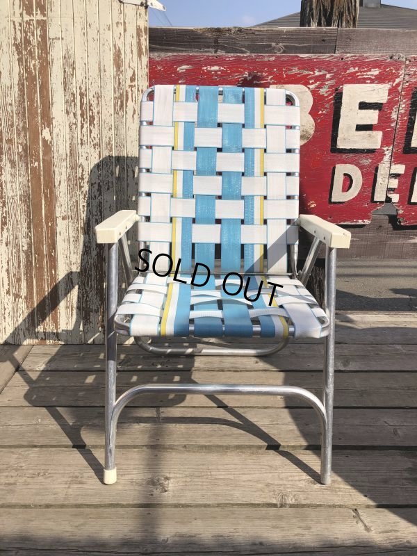 画像1: 60s Vintage Folding Lawn Chair A (B831)