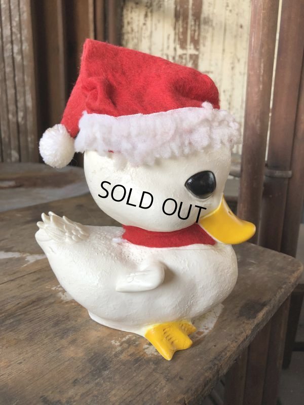 画像2: 70s Vintage Merry Christmas Santa Duck Coin Bank (M100)