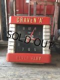 30s Vintage Advertising Craven 'A' Cigarettes Store Display Sign Art Deco Wall Clock Smith Sectric (M135) 