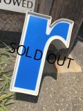 Vintage Advertising Store Display Letters Sign Blue “ r ” (M021) 