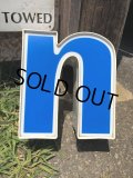 Vintage Advertising Store Display Letters Sign Blue “ n ” (M024) 