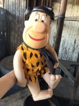 画像1: 80s Vintage Mighty Star CANADA Fred Flintstone 15” Doll (M178)  (1)