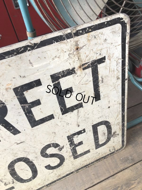 画像3: Vintage Road Sign STREET CLOSED (M527)