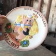 画像5: Vintage Disney 1933-1983 50th Anniversary Three Little Pigs Porcelain Plate Complate Set (M544)