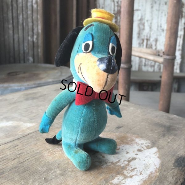 画像1: 60s Vintage Hanna Barbara Huckleberry Hound Velveteen Stuffed (M644)