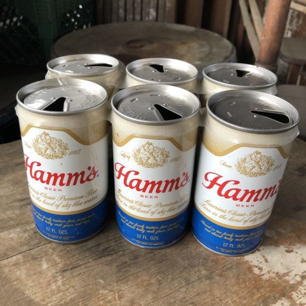 画像1: Vintage Hamms Beer Cans 6 PACK (M658) 